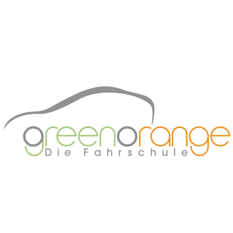 Logo: greenorange - Die Fahrschule