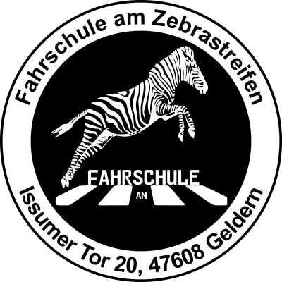 Logo: Fahrschule am Zebrastreifen